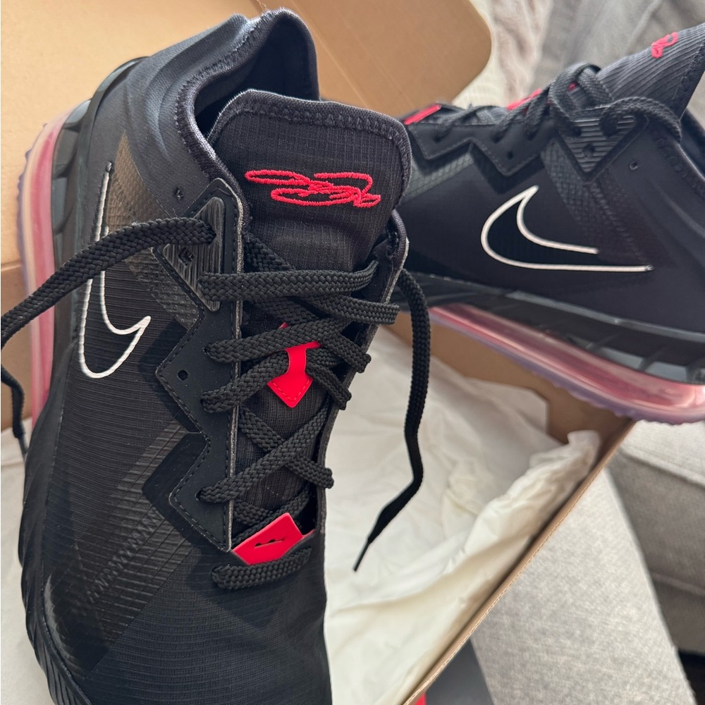 Nike LeBron Men's Black and Red Athletic Shoes